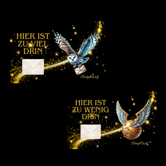 Hier ist zu viel/wenig drin 2er Pack foliert